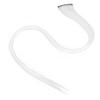 Bright Color Hair Extensions Hairpiece Straight Hairpiece Clip for Cosplay Dress Up Party HolidayWhite