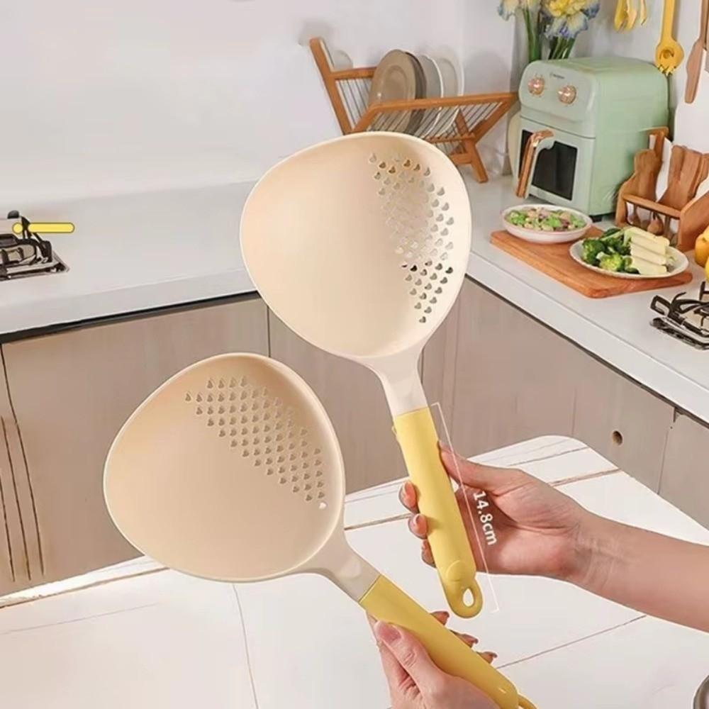 High Heat Resistant Soup Ladle 2 in1 Soup Drain Colander New Vegetable Strainer  Kitchen Use