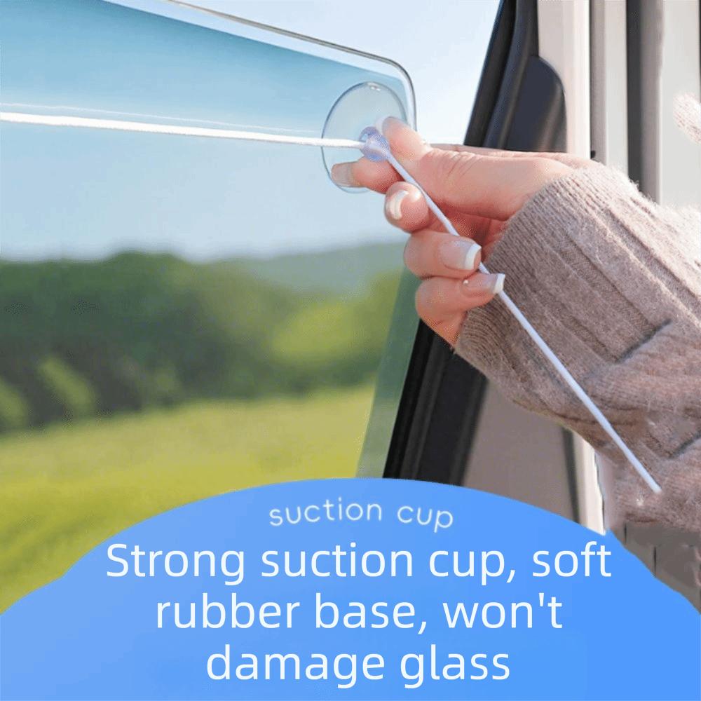 Double-Layer Design Car Privacy Curtain Lace Flower Fringe Blackout Car Curtain  Car Interior