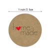 100-500pcs Kraft Paper Homemade With Love Stickers Scrapbooking For Envelope And Package Handmade Seal Labels Sticker Stationery