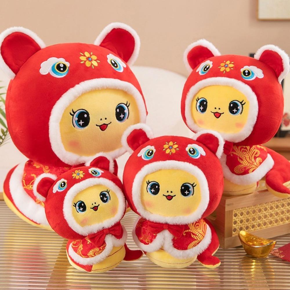 Big Eyes Snake Year Plush Toy The God of Wealth Lucky Snake Doll Plushies Girls Toys