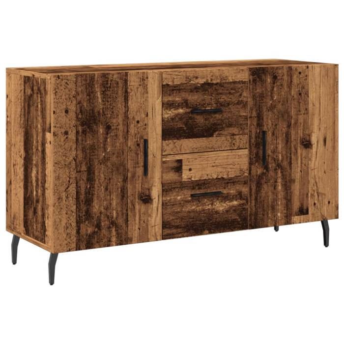 VidaXL Buffet vieux bois 100x36x60 cm bois d'ingénierie, meuble de rangement, meuble de rangement de cuisine, meuble de 857322