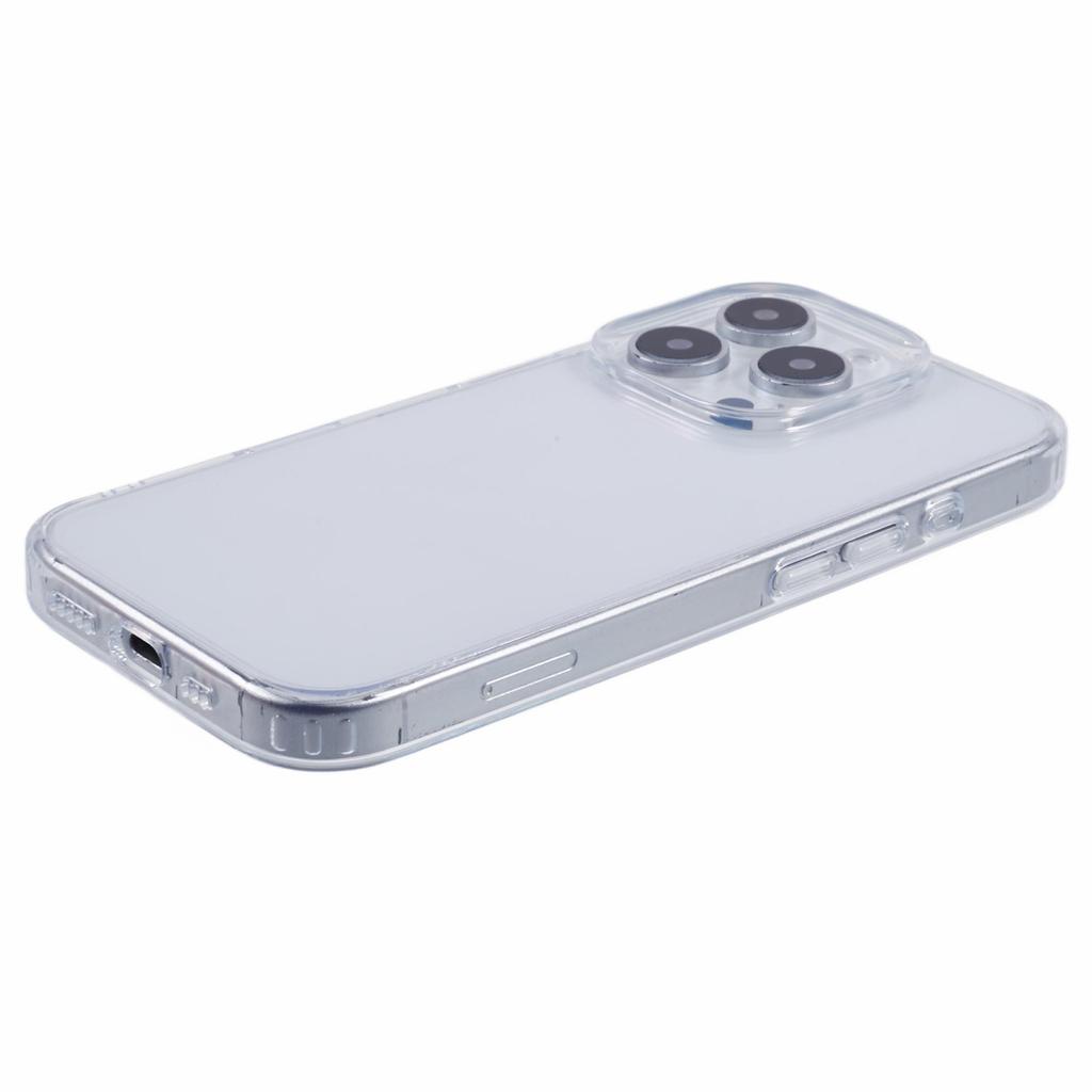 For iPhone 16 Pro Clear Case TPU+PC Back Cover with Touch Button Photography