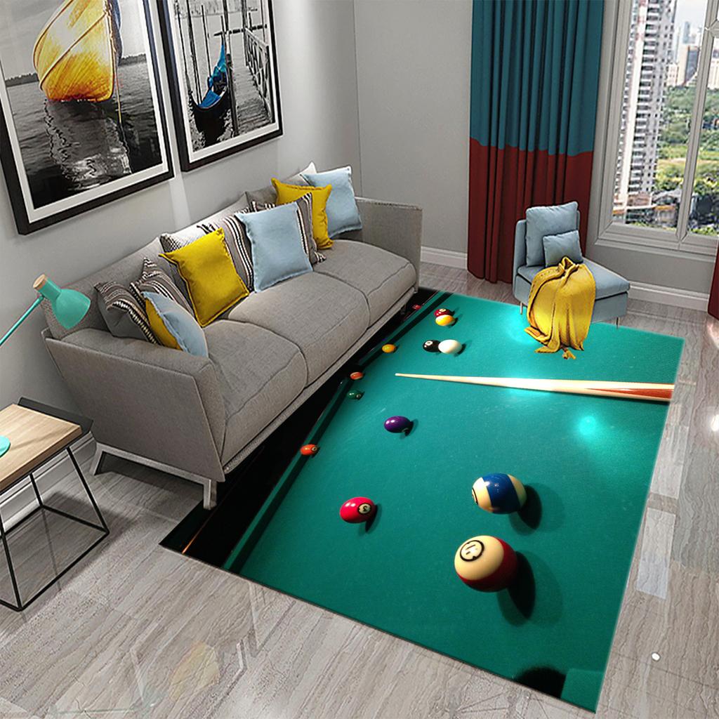 Kolorowy dywan 3D do snookera bilardowego, sportowy dywanik obszarowy do dekoracji salonu, jadalni, sypialni, dywanik podłogowy, dywaniki łazienkowe antypoślizgowe