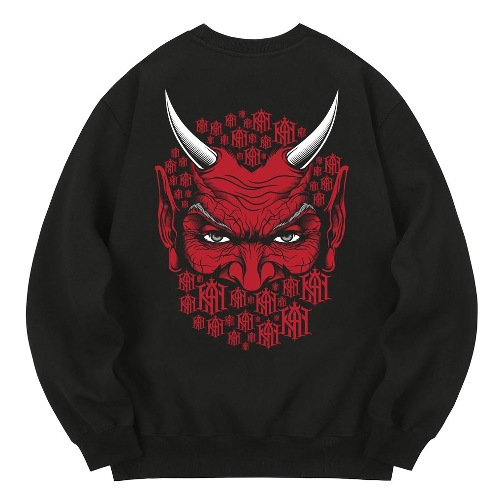 KAN6312 Kmb0111 Tedman Fleece-Lined Sweatshirt - Black