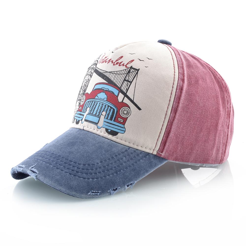 Gewaschene Baumwolle Papa Hut für Männer Mode handbemalt Stil Baseball Cap Frauen Snapback Baseball Hüte Outdoor Visier Caps Golf Bones