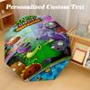 Windproof Folding Umbrella, 8‑Rib Auto Open Close Plants Vs. Zombies Umbrella for Rain Sun Protection