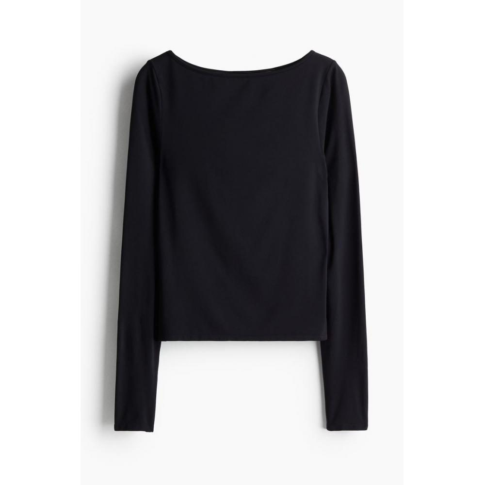 

H M DryMove Seamless Sport Top Black