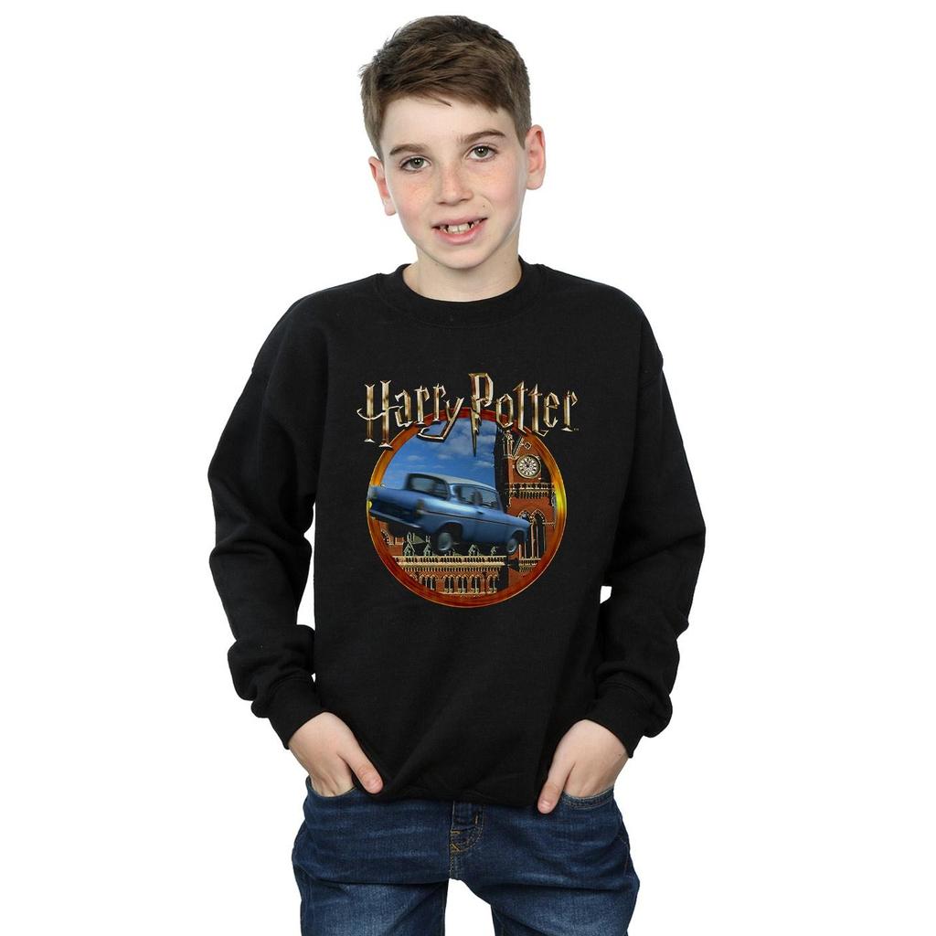 HARRY POTTER Jungen-Sweatshirt mit fliegendem Auto