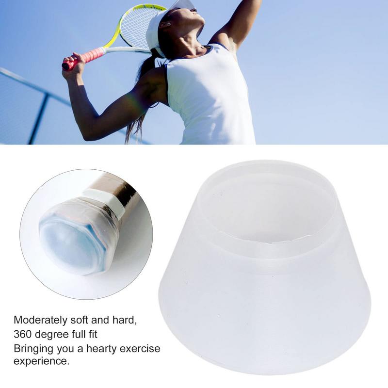 Tennis Racket Butt Hat Portable Tennis Shock Absorber Head Dampener Silicone Tennis Racket Dampener Compact Vibration Dampener