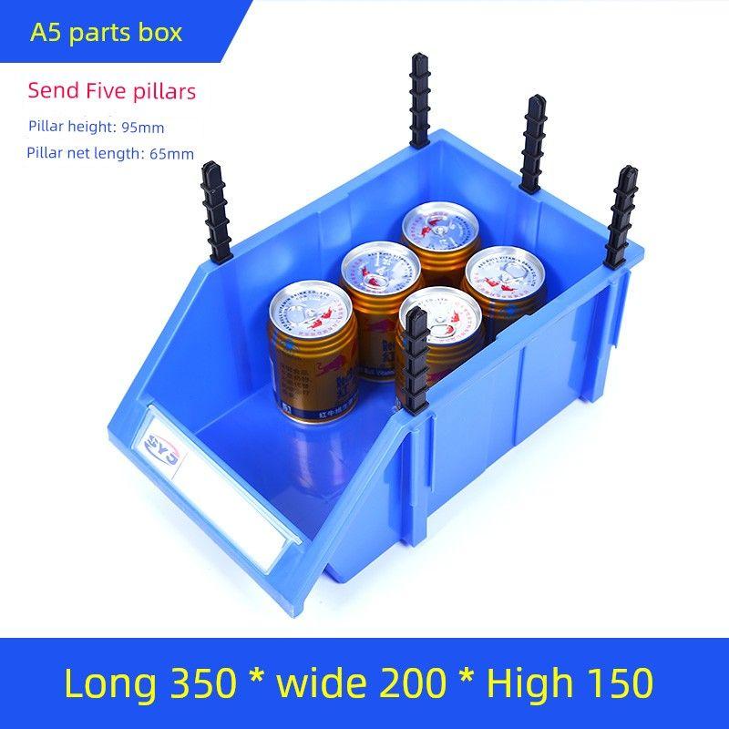 

Spare Parts Box Bevel Combined Screw Box Plastic Box Shelf Assorted Storage Box Hardware Tools Warehouse Accessory Box A5 Blue [350*200*150mm]]