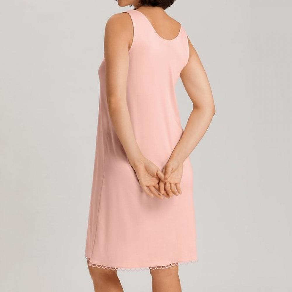 Hanro Cotton Sleeveless Nightgown  74807 Pink Blaze 