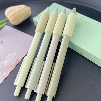 Set di 4 penne gel per scrittura liscia, punta fine da 0,5 mm, inchiostro nero retrattile per schizzi e disegni nel journal