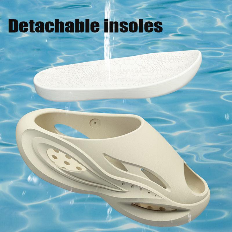 Men's Sandal Slippers Summer Sneaker Slippers Men Thick Bottom Platform Slides Soft Eva Slippers Casual Beach Shoes