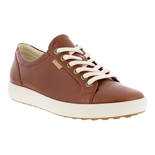 ECCO Women's Soft 7W COGNAC Sneakers/Walking Shoes, Sizes 22.0cm-22.5cm, 3E