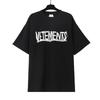 Unisex Oversized Cotton T-Shirt With Bold Letter Print Vintage Washed Loose Fit Casual Tee