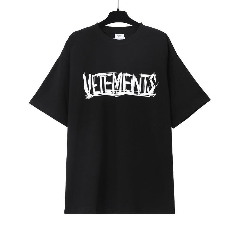 Unisex Oversized Cotton T-Shirt With Bold Letter Print Vintage Washed Loose Fit Casual Tee