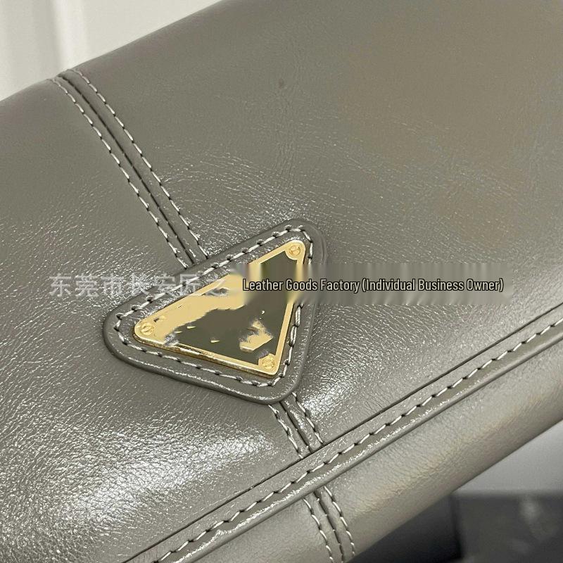 Prada 25 Unisex Läderkuvertväska: Stor kapacitet, Flerkortsplatser, Handväska Plånbok av Hög Kvalitet