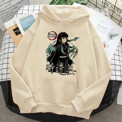 Sweat à capuche unisexe Muichiro Tokito, streetwear esthétique japonais y2k, pulls gothiques pour femmes