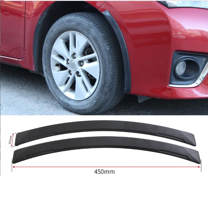Car Fender Wheel Eyebrow Auto Mud Guard Body Protector Cover Carbon Fiber Look