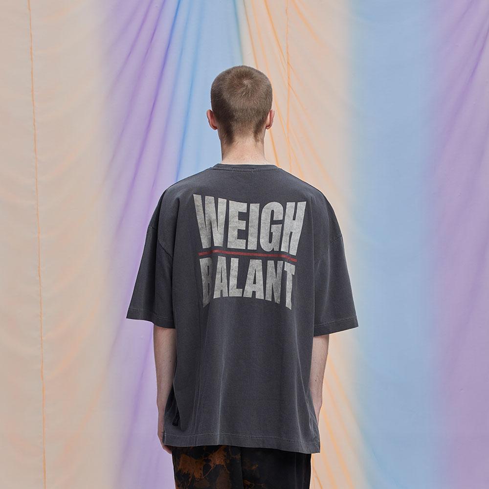 BALANT Pigment Weight-In-On Issue T-Shirt - Dark Gray