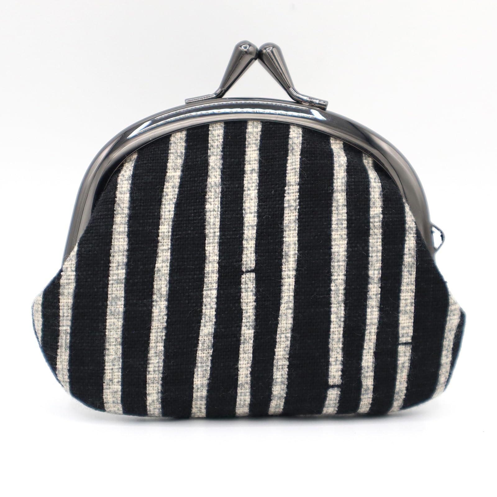 

Maruzen Clasp Made in 12 x x 3 cm Wallet, Cotton, 3.3-inch Closure, Bamboo, Japan, Black, Approx. 10.5 чорний