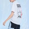 Li Ning T Shirts Men's Standard White Crew Neck Moderate Straight Fit AHSQ507-1