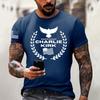 Fashionable Round Neck Short Sleeve Work Clothes Printed Tops For Mens Summer Tops