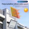 Holofotes solares para áreas externas, à prova d'água, lâmpada solar superbrilhante, controle remoto, holofote solar, luzes de jardim de Wall Street, luz solar