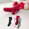 Boys and Girls Striped High-tube Socks, Baby Bubble Mouth Stockings, Baby Bow Cotton Non-slip Socks, Children's Socks