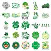 50pcs St. Patrick's Day Green Graffiti Waterproof Stickers for Journals, Phones, and Computers.