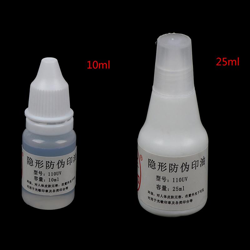 Fotosensitiv Flash Stempel UV Blæk Usynligt Anti-Falsk Fluorescerende Blæk