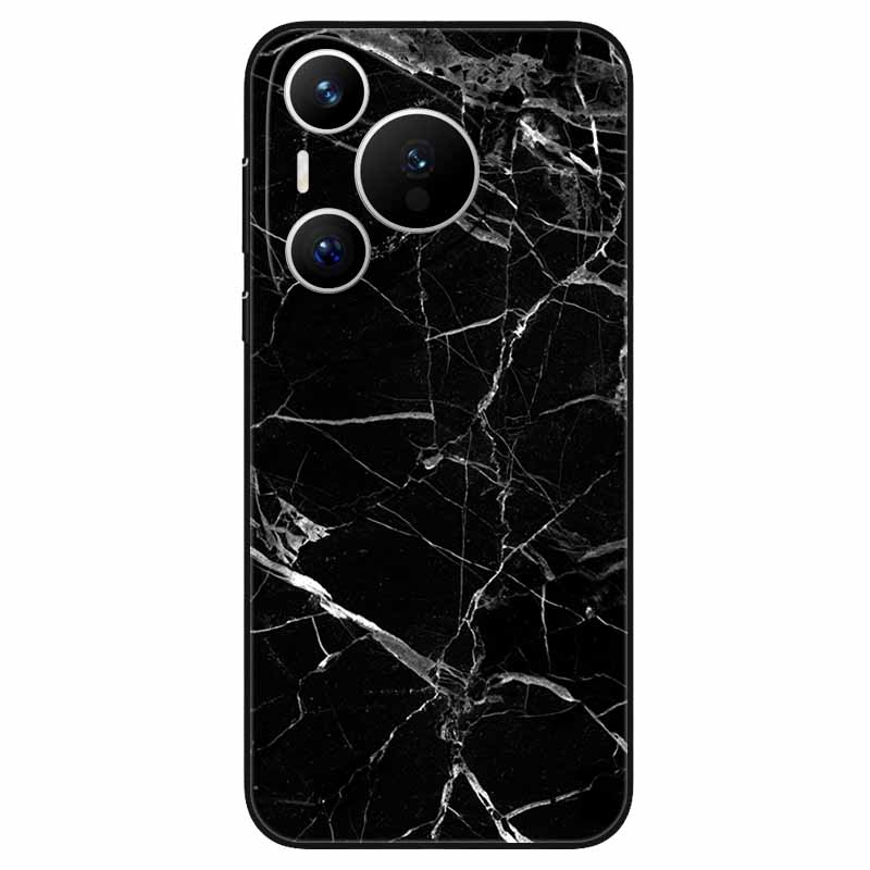 For Huawei Pura 70 / Pura70 Pro Case Soft Silicone Fashion Marble Shockproof Cover for Huawei Pura 70 Ultra P 70 Pro+ TPU Coque