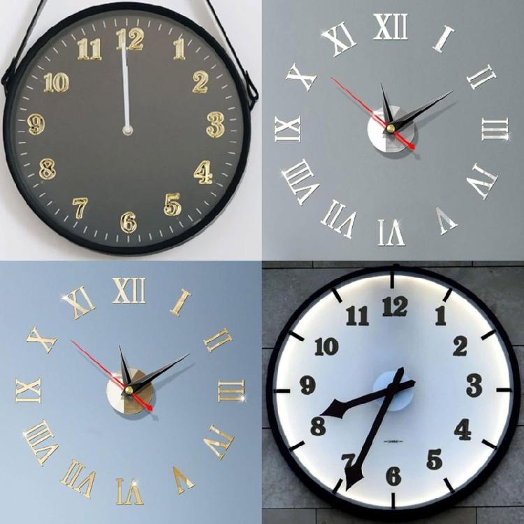 Clock Numerals 3CM Clock Number, Arabic Number Roman Numerals Clock Part Suitable for Home and School Use