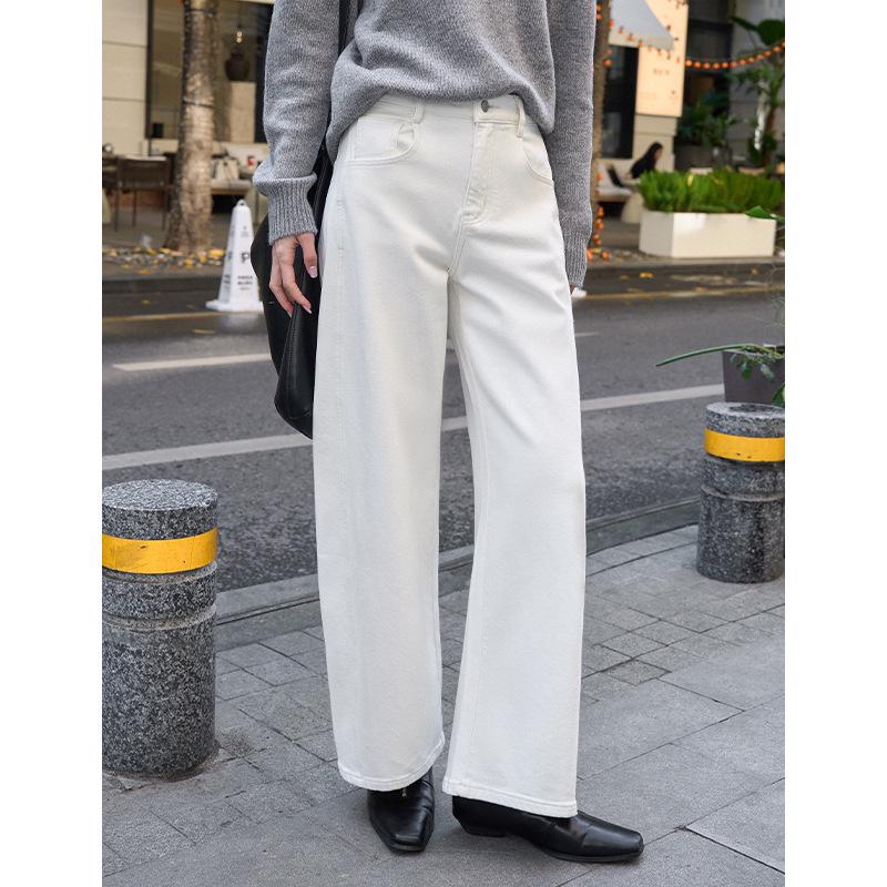 Rong Tai Retro High Waist Wide Leg Denim Jeans (Slimming Fit) - 2025 Collection L