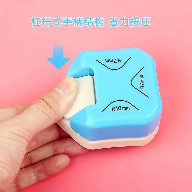 Durable Round Corner Trimmer 3 In1 Mini Corner Trimmer R4/R7/R10mm Rounder Punch DIY Paper Cutter Card Scrapbooking Punch