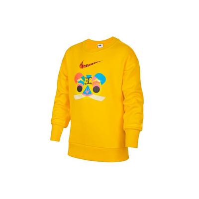 CNY Series Fleece-Lined Warm Pullover Sweatshirt Kids Tops University-Gold DR1855-739