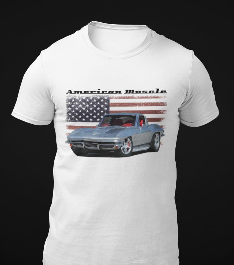 Vintage vette American Muscle Short-Sleeve Unisex T-Shirt XXXL