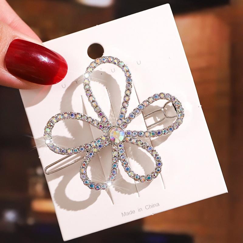 Elegant Rhinestone Hairpins Women Girls Pearl Hair Clips Pins Barrettes Accessories BB Hairclip Hairgrip Headdress