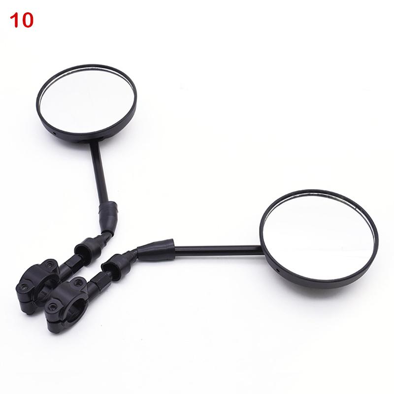 1 Pair Anti-Fall Round Motorcycle Side Rearview Mirrors For For Mountain Road Bike Motorcycle Bike Rear View Mirror Holder