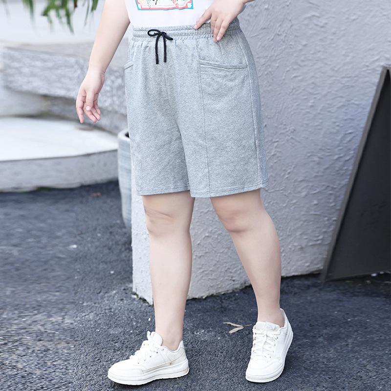 Women's High-waisted Sports Shorts Are Loose and Slimming Summer Straight-leg Pants Are Comfortable and Casual. Five-inch Pants