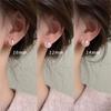 Pink Mermaid Ji Steamed Buns Artificial Pearl Earrings Female Small and Exquisite Earrings High-end Earrings