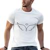 Angel line art TShirt t shirts for Unisex cotton funny t shirt custom print funny t shirts dark humor Tshirt