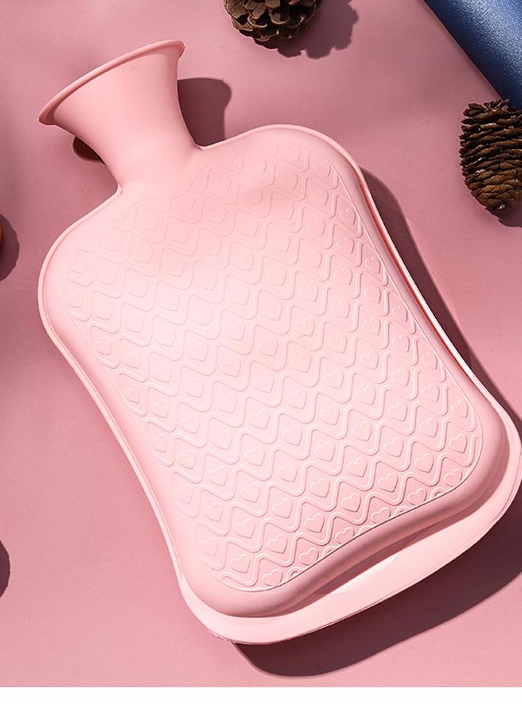 Silicone Hot Water Bottle - Macaron Colors, Large Capacity, Pour-In Design