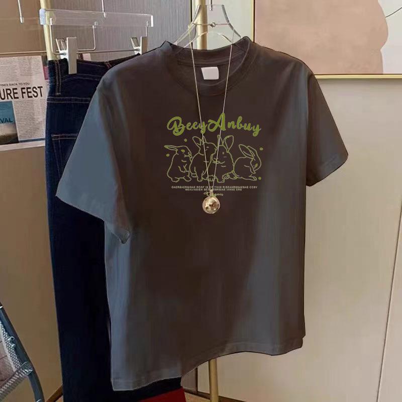 

Cang Yan 2026 Summer Women s Japanese-Style Slimming T-Shirt with Cute Puppy Print 2XL
