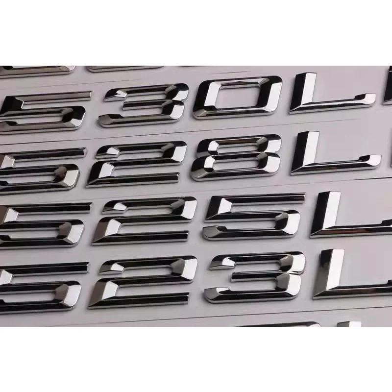 3D ABS Adhesive Black Letter Badges for Trunk Emblem Suitable for BMW X5 E53 E70 F15 G05 Models XDrive28i 30i D 35i 40i 48i 50i Zw6