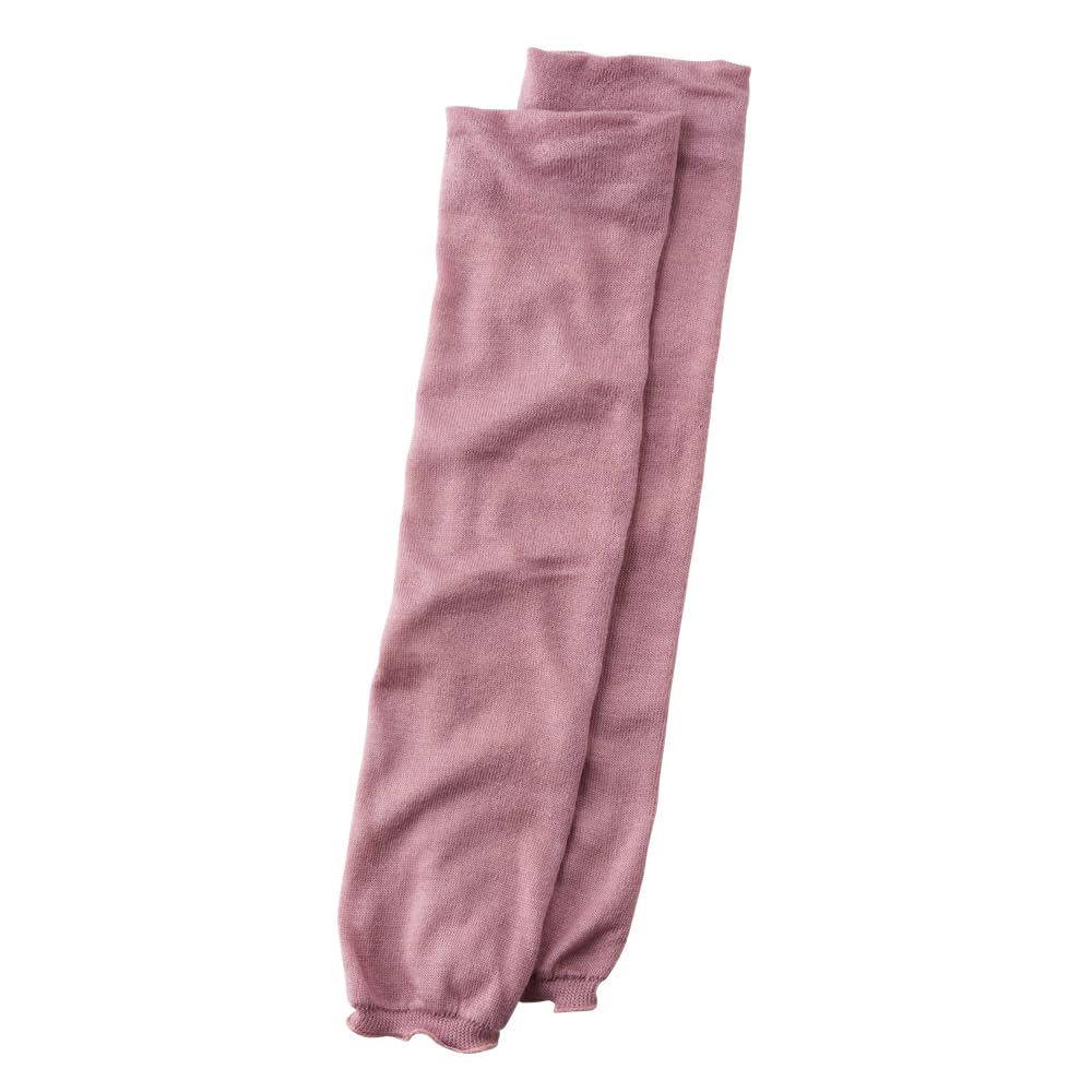 

Gunze SABRINA Leg Warmers Warmth for Cold Weather Silk Smoke Purple (Gentle Protection) Double-knit Inner, Wool-blend Outer, SQU895, Women s,