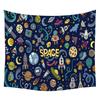 Future Technology Exploration Cartoon Pattern Tapestry Wall Hanging Tapestry for Home Decor