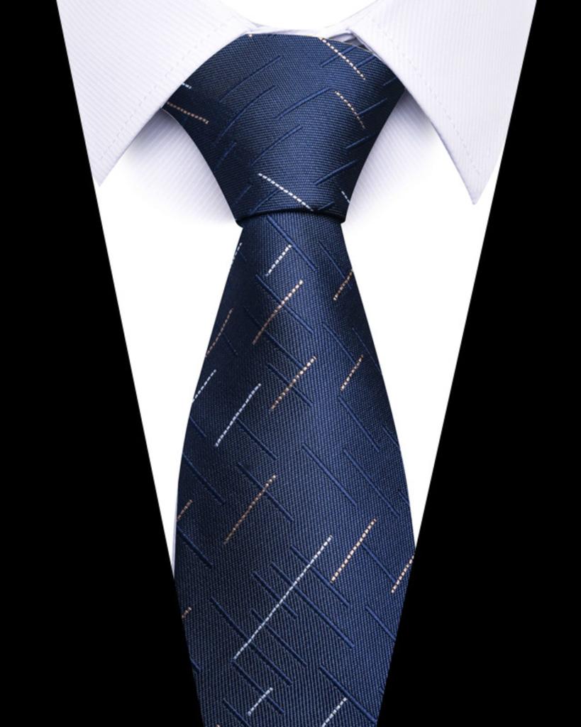 Men's Business Professionals Striped Tie Wedding Suit Accessories Polyester Tie Men
