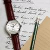 automatic genuine leather sapphire crystal x blue hands x brown crocodile embossed [JIOS] Japanese-made watch, men's, strap, (silver strap)